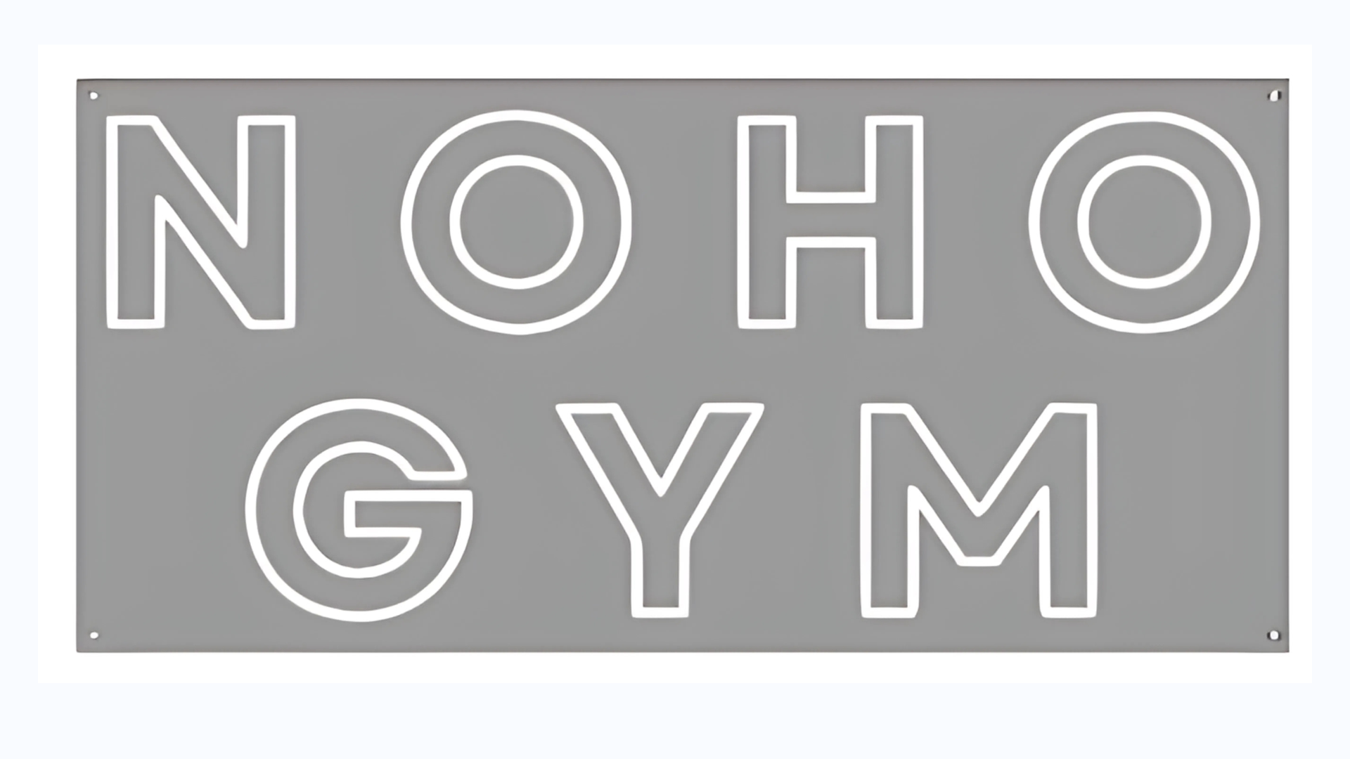 NOHO GYM Custom Neon Sign
