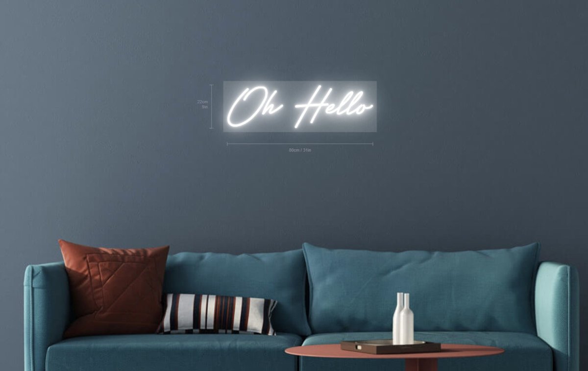 Oh Hello Custom Neon Sign - Light Your Way