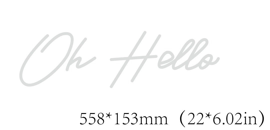 Oh Hello Custom Neon Sign - Light Your Way