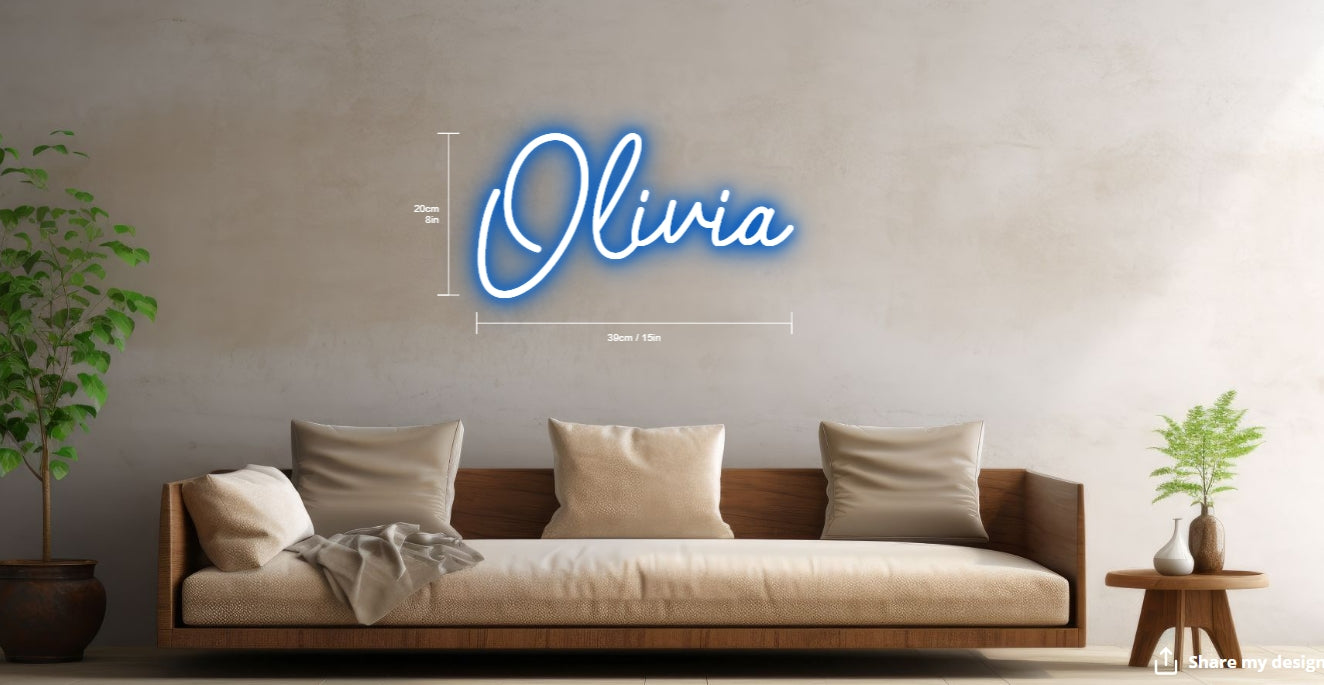 Olivia Custom Neon Sign
