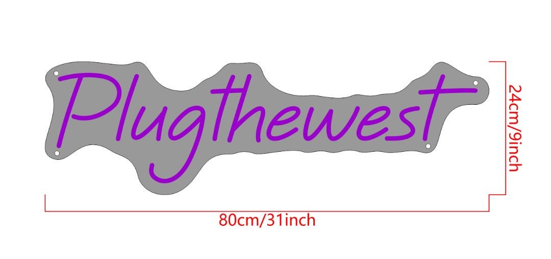 Plugthewest Custom Neon Sign - Light Your Way
