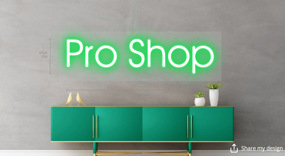 Pro Shop Custom Neon Sign - Light Your Way