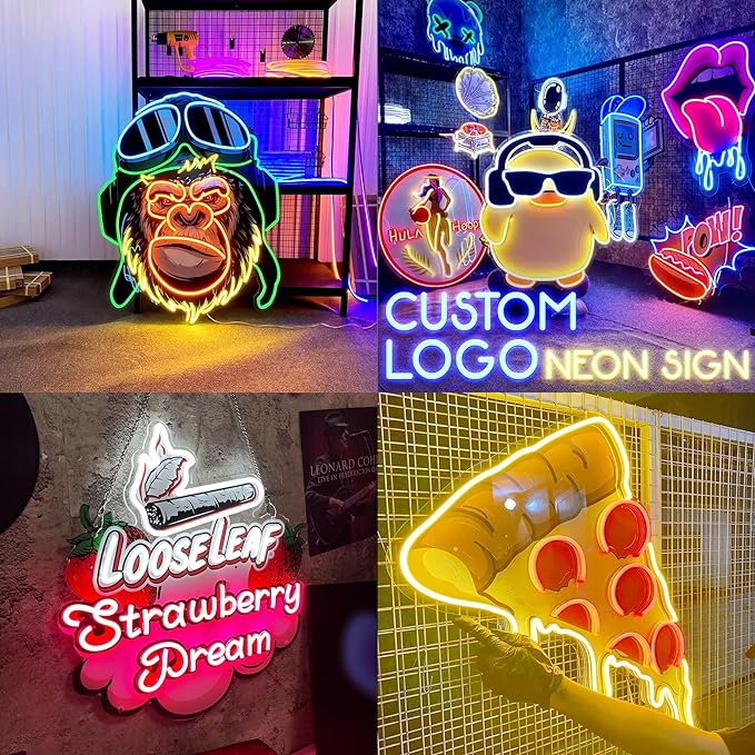 Queens Pizzeria Custom Logo Neon Sign - Light Your Way