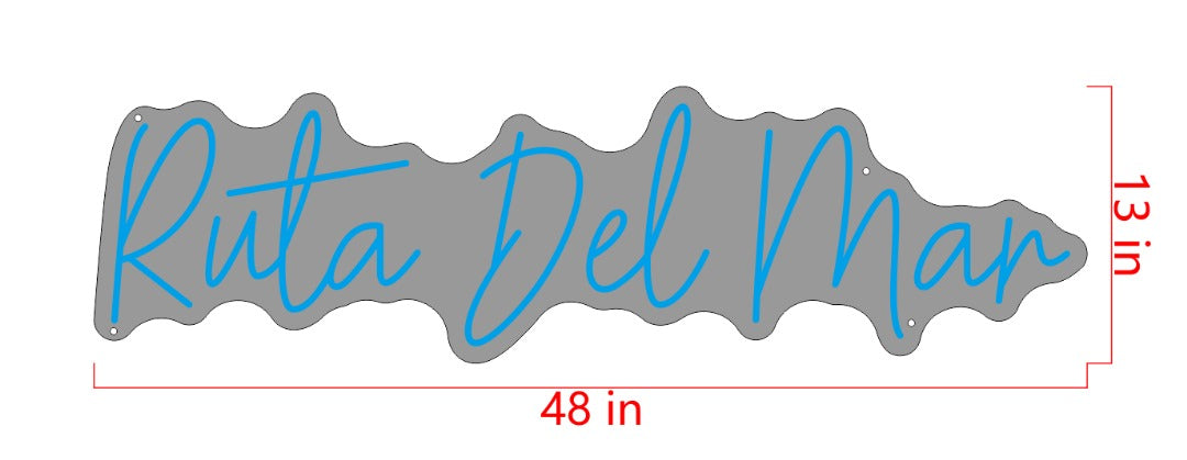 Ruta Del Mar Custom Neon Sign
