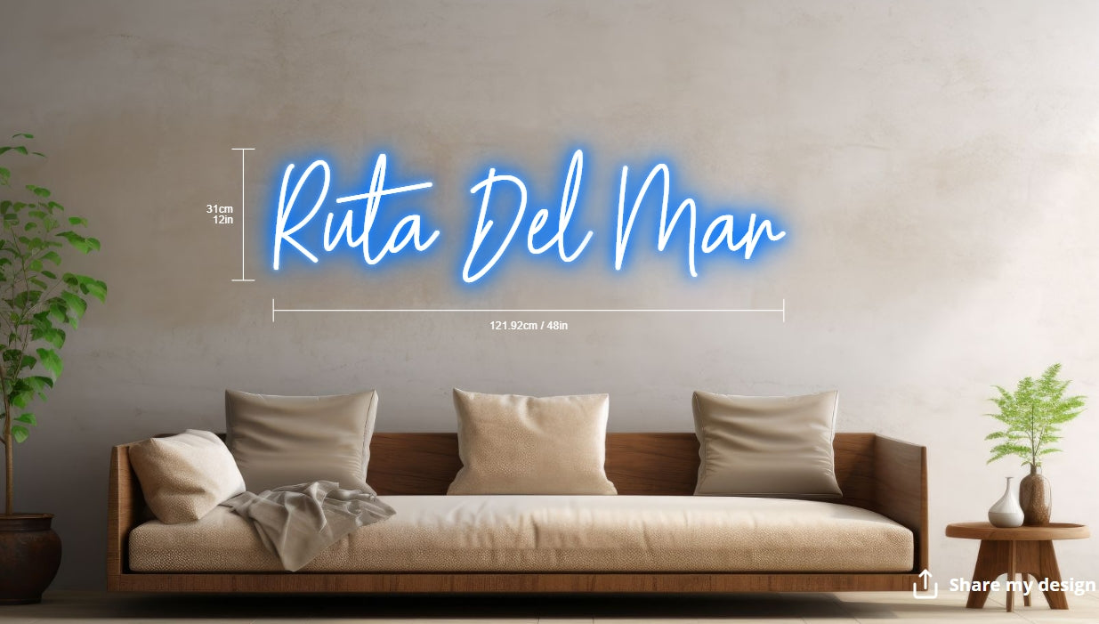 Ruta Del Mar Custom Neon Sign
