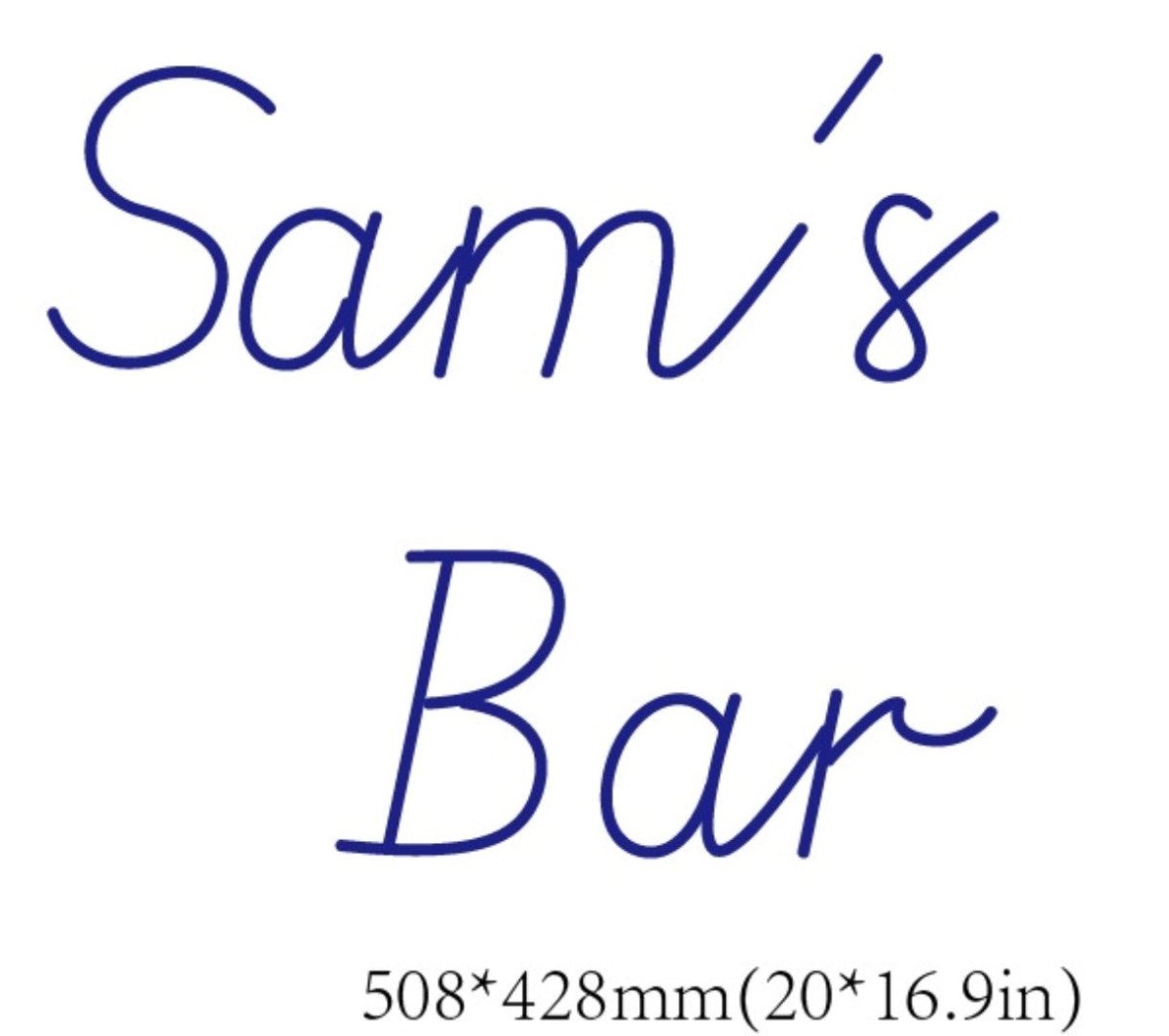 Sam's Bar Custom Neon Sign - Light Your Way