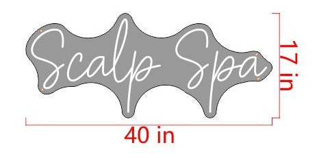 Scalp Spa Custom Neon Sign (Size Option 1)