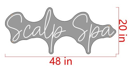 Scalp Spa Custom Neon Sign (Size Option 2)