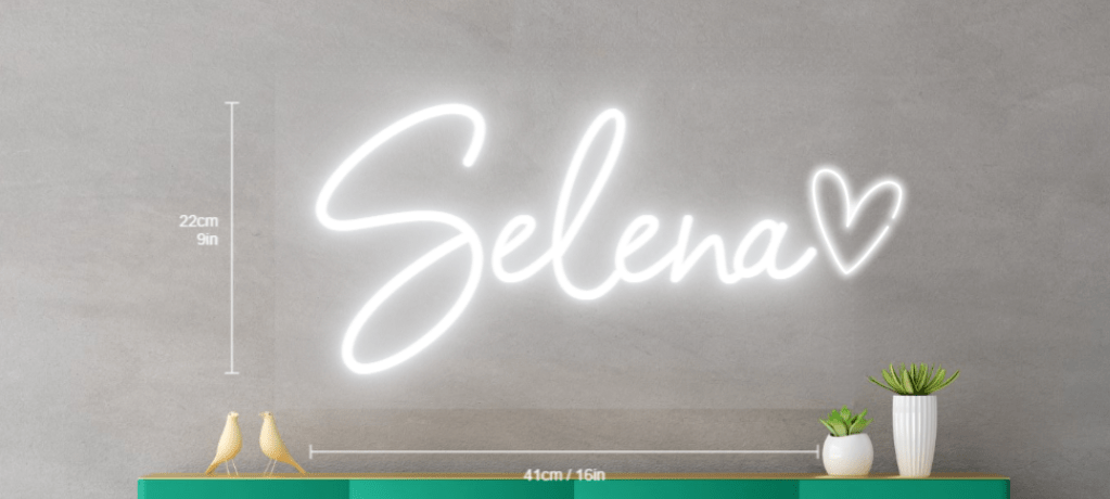 Selena Custom Neon Sign - Light Your Way