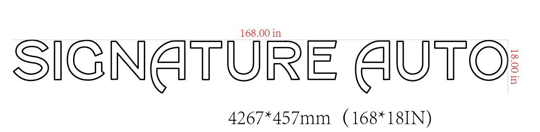 Signature Auto Custom Neon Sign (RGB Neon Option)