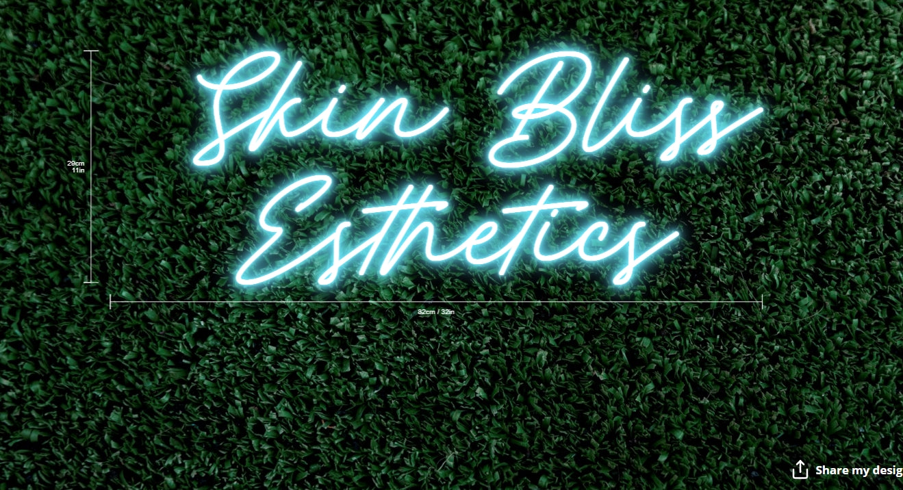 Skin Bliss Esthetics Custom Neon Sign