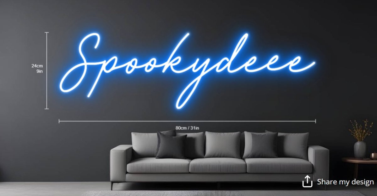 Spookydeee Custom Neon Sign - Light Your Way