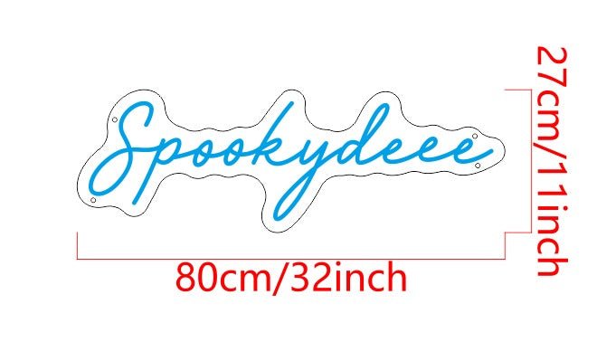 Spookydeee Custom Neon Sign - Light Your Way