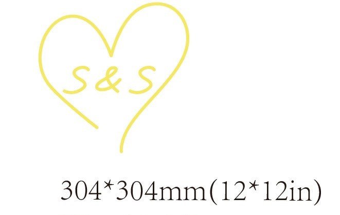 S&S Heart Custom Neon Sign - Light Your Way