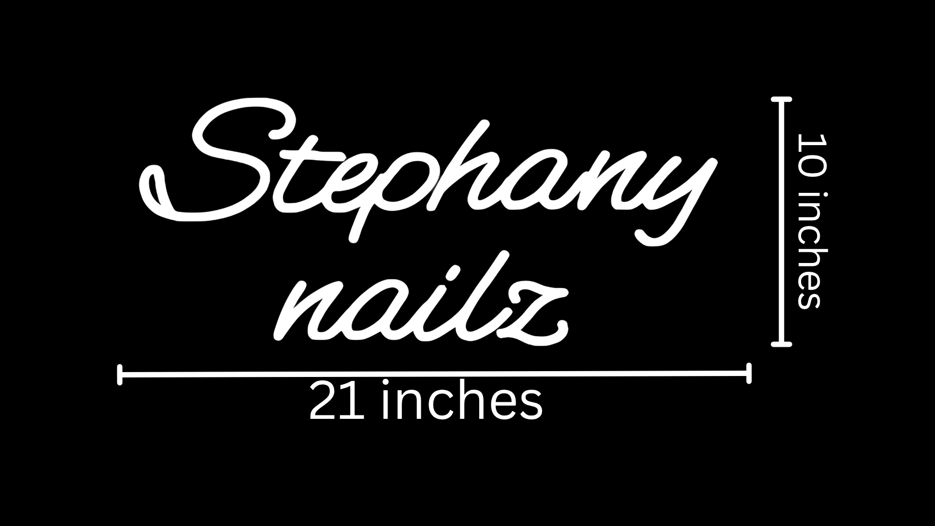 Stephany nailz Custom Neon Sign