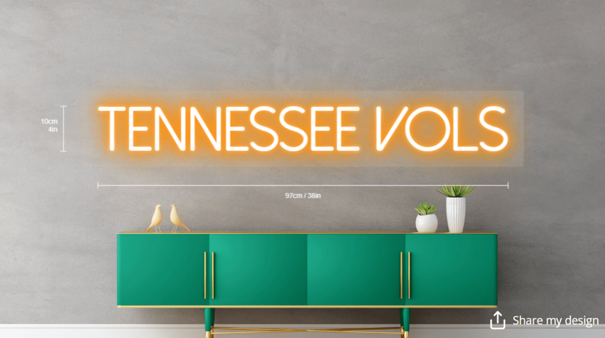 Tennessee Vols Custom Neon Sign - Light Your Way