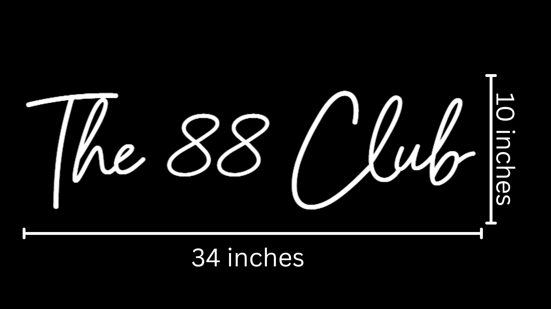 The 88 Club Custom Neon Sign