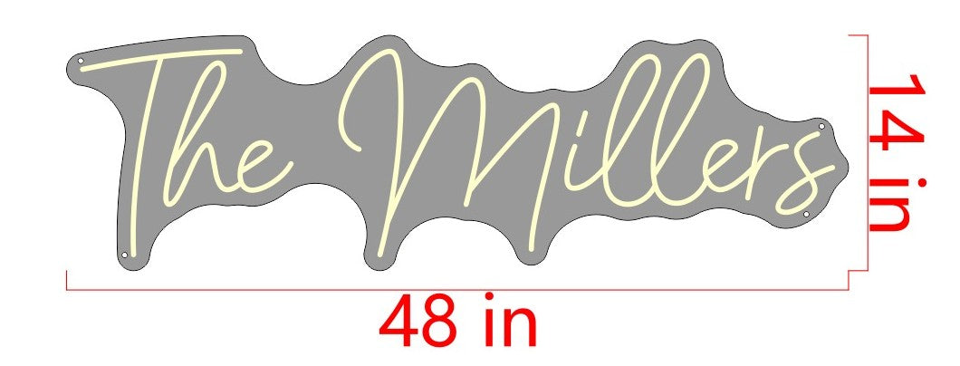 The Millers Custom Neon Sign (Size Option #2)