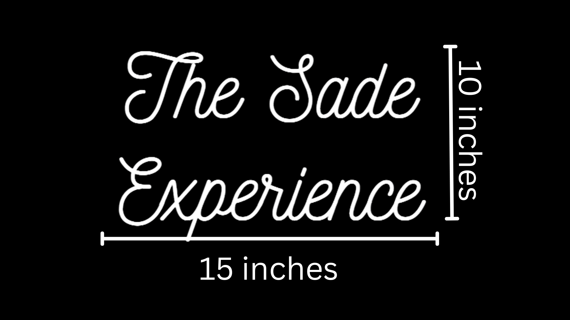 The Sade Experience Custom Neon Sign