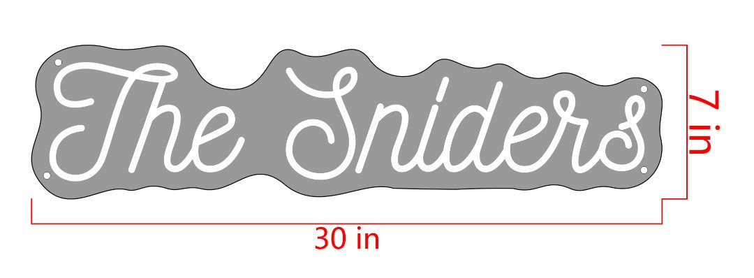 The Sniders Custom Neon Sign