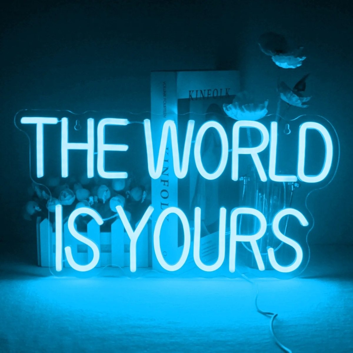 "THE WORLD IS YOURS" Neon Sign - Light Your Way