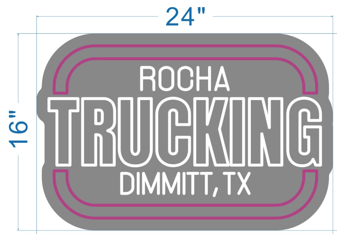 Trucking Custom Neon Sign - Light Your Way