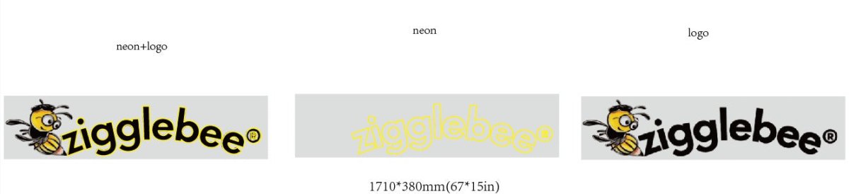 Zigglebee Custom UV Printed Logo (Bigger Version) - Light Your Way
