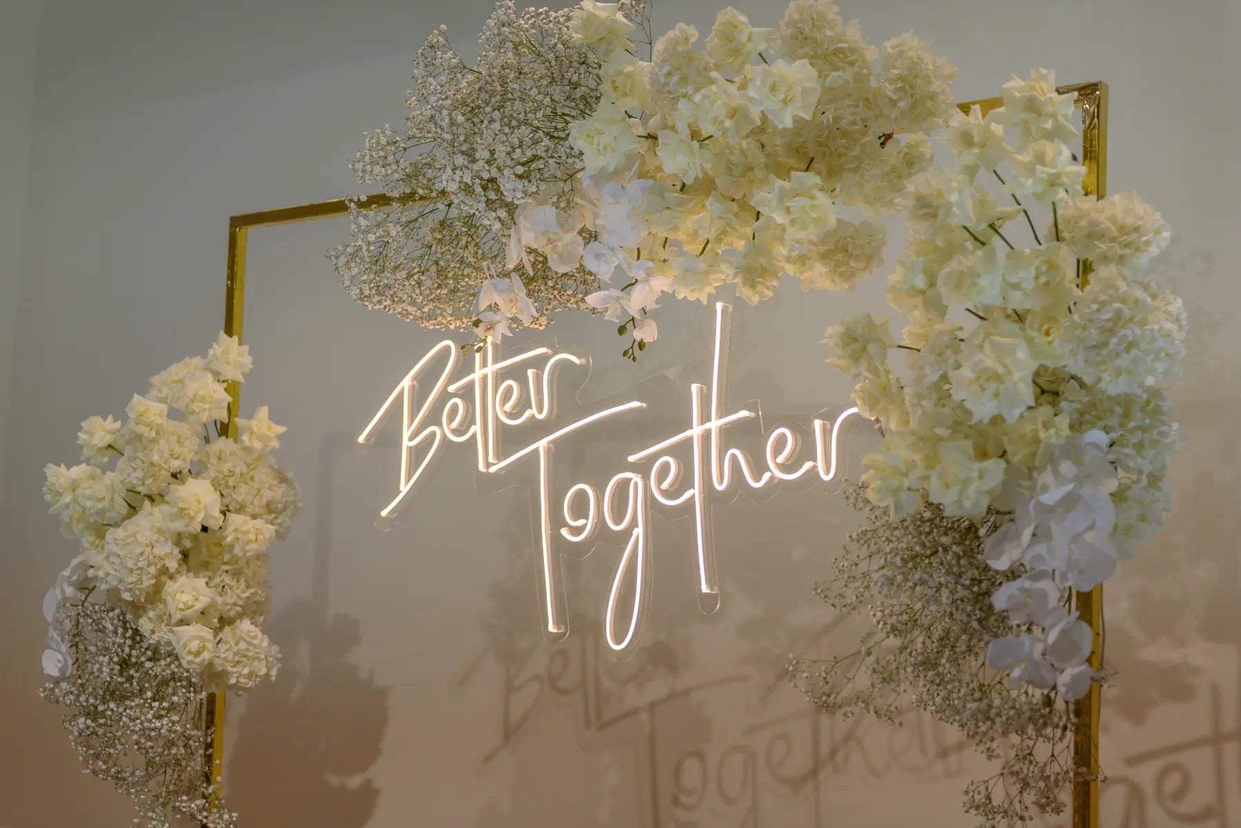A banner image our wedding neon sign collection