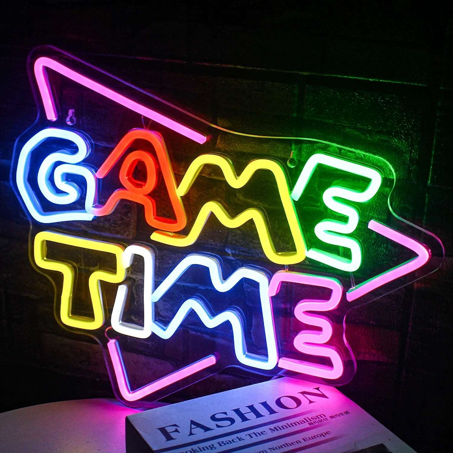 "GAME TIME" NEON SIGN