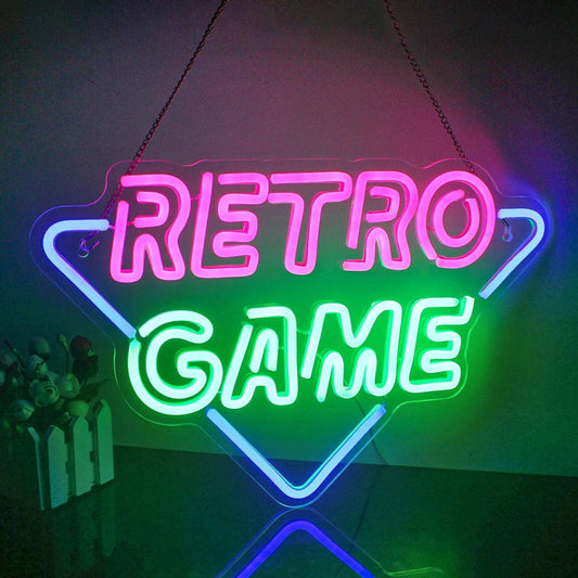 "RETRO GAME" NEON SIGN