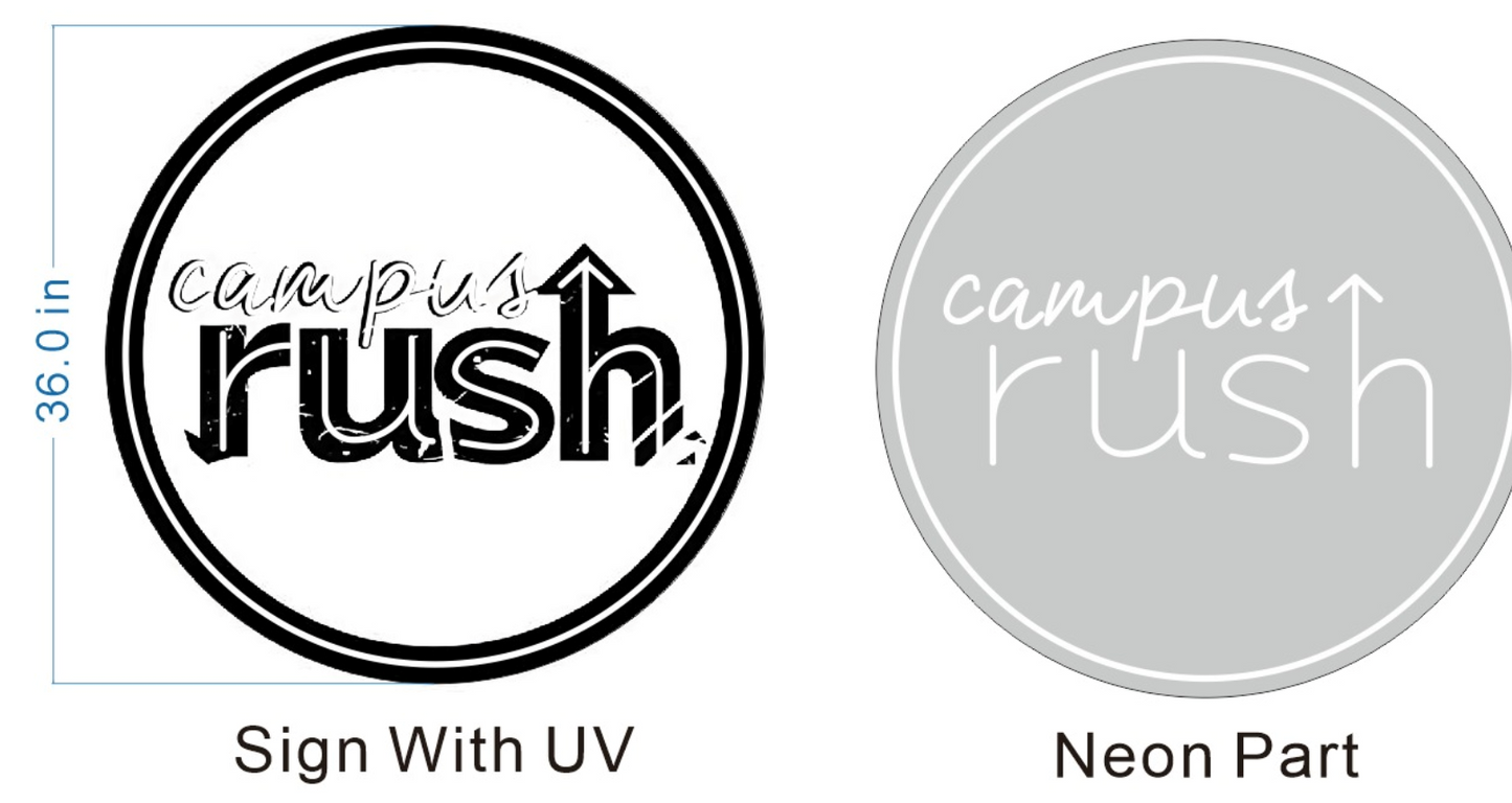 Campus Rush | Custom Neon Sign for Emma