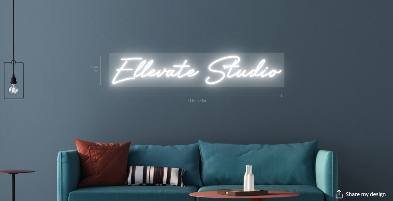 Ellevate Studio - Custom Neon Sign for Tpouch (RVB)