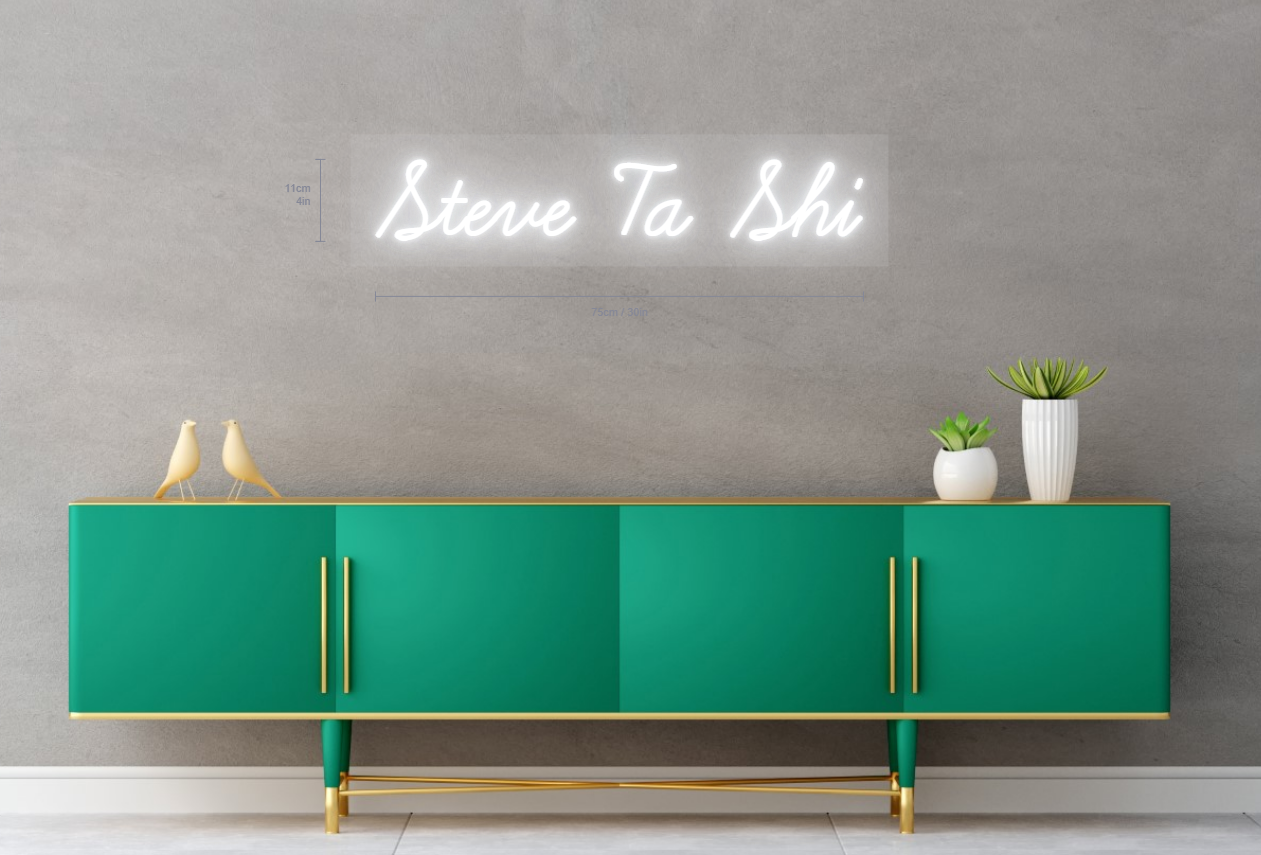 Steve Ta Shi Custom Neon Sign