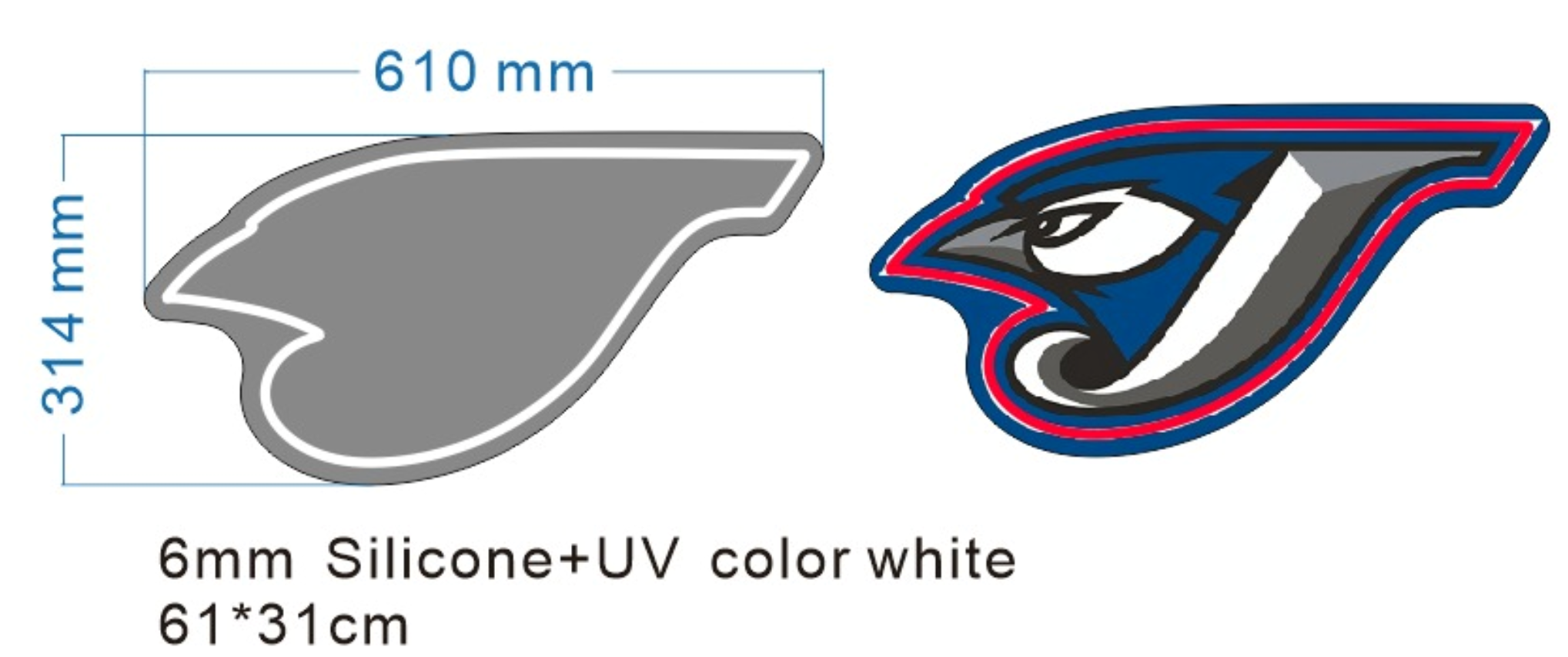 Bluejay - Custom Neon Sign for Jordan - Light Your Way