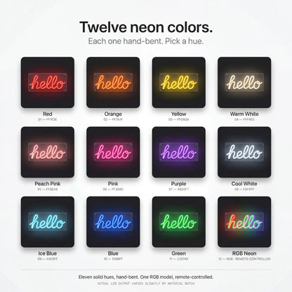 Wedding First Names Custom Neon Sign