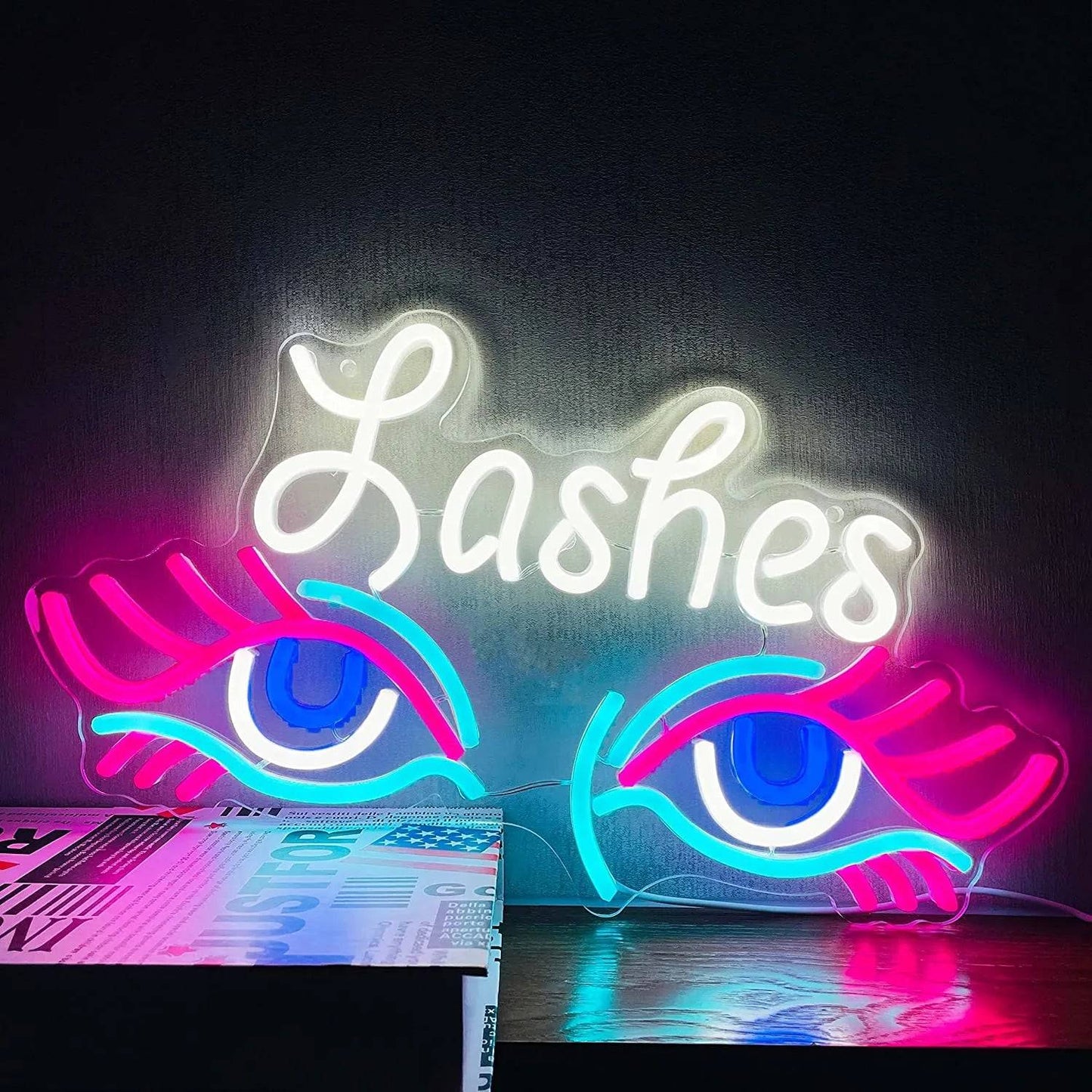  "LASH ROOM COLLECTION" NEON SIGNS