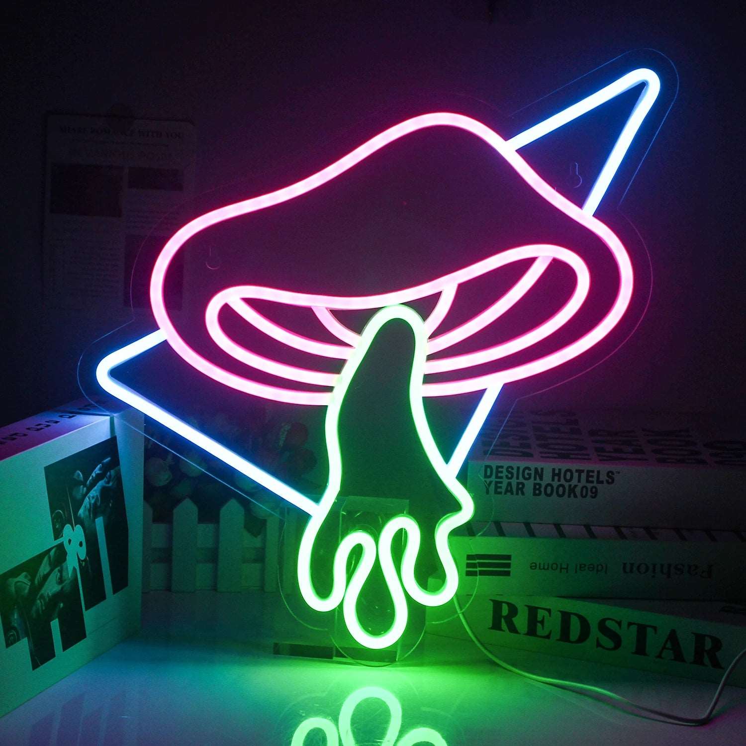 "TRIPPY MUSHROOM" NEON SIGN