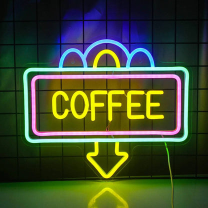  "COFFEE COLLECTION" NEON SIGN