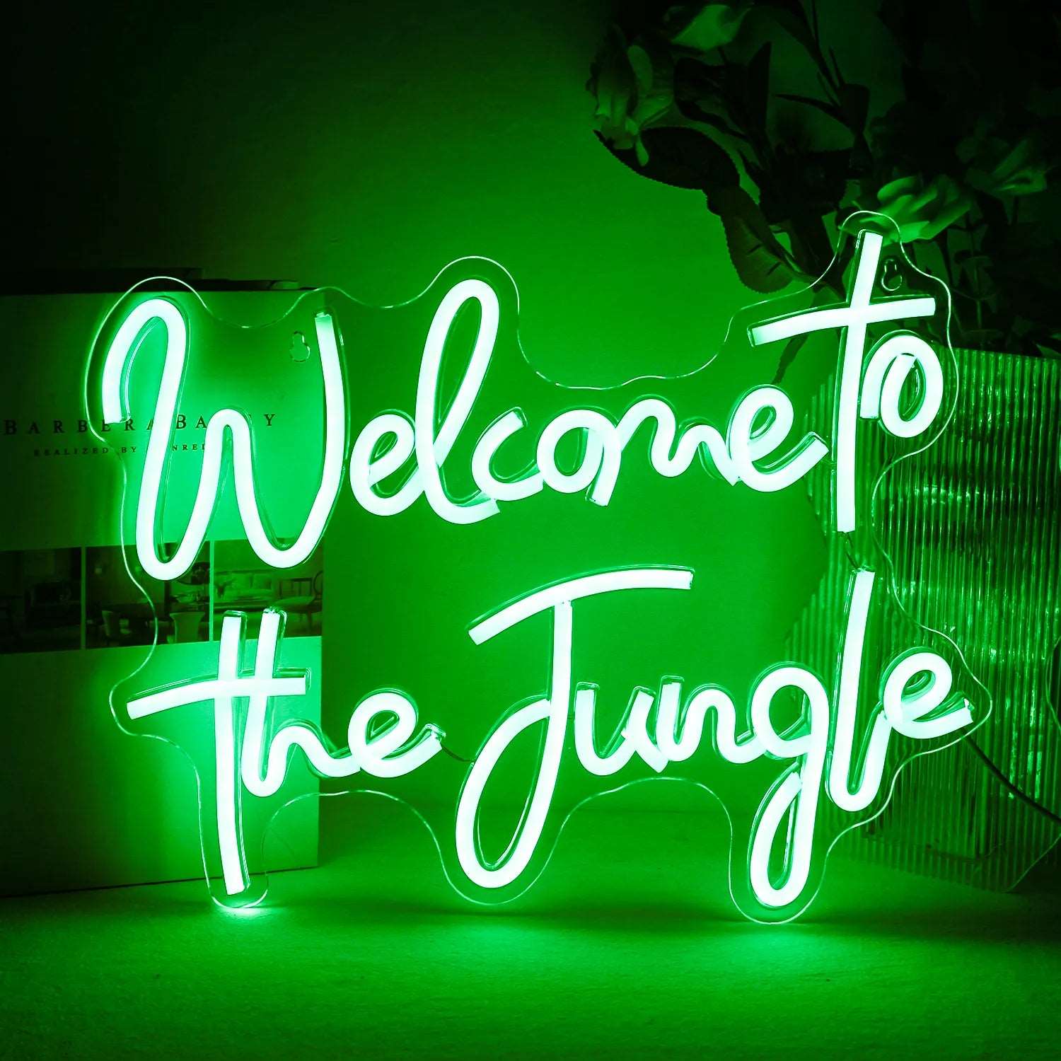 "WELCOME TO THE JUNGLE" NEON SIGN