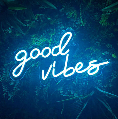 "GOOD VIBES" NEON SIGN