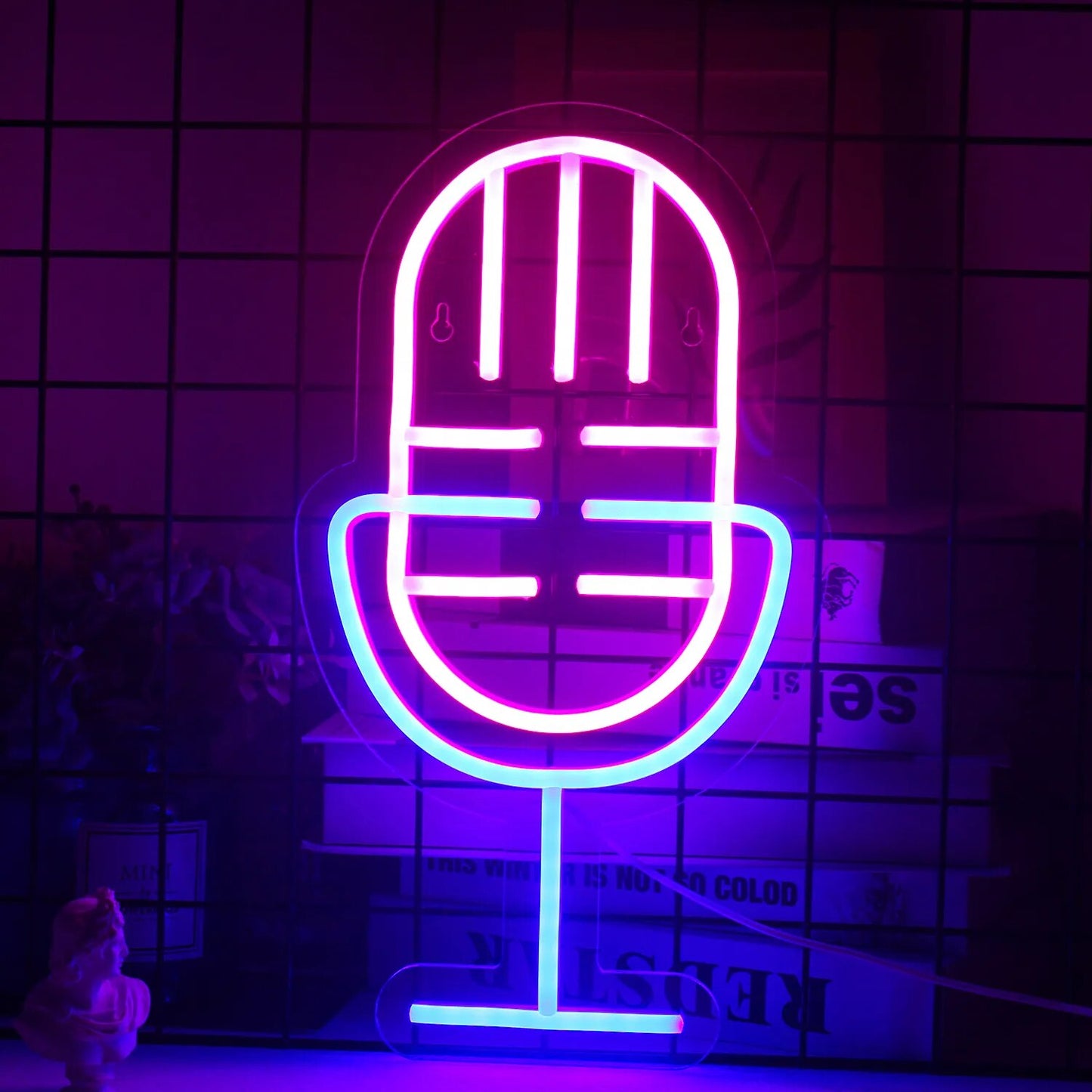 "MIC" NEON SIGN