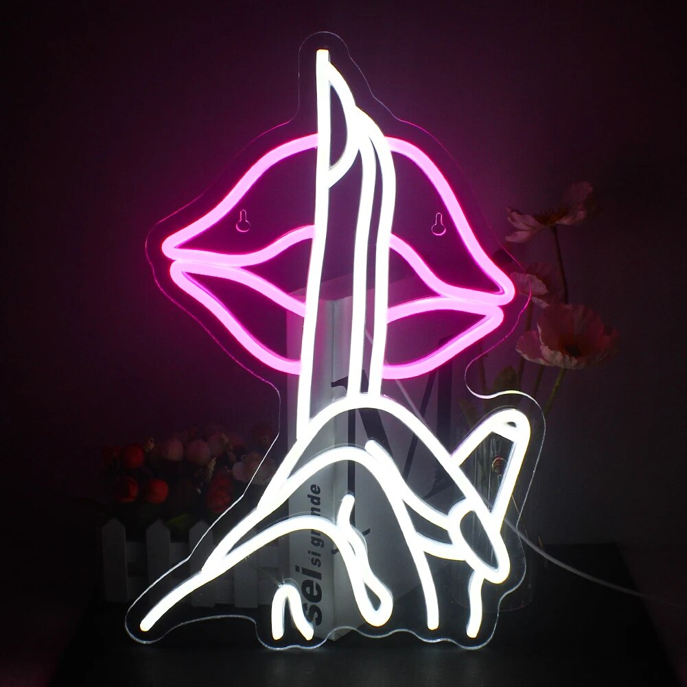 "SHHH" NEON SIGN