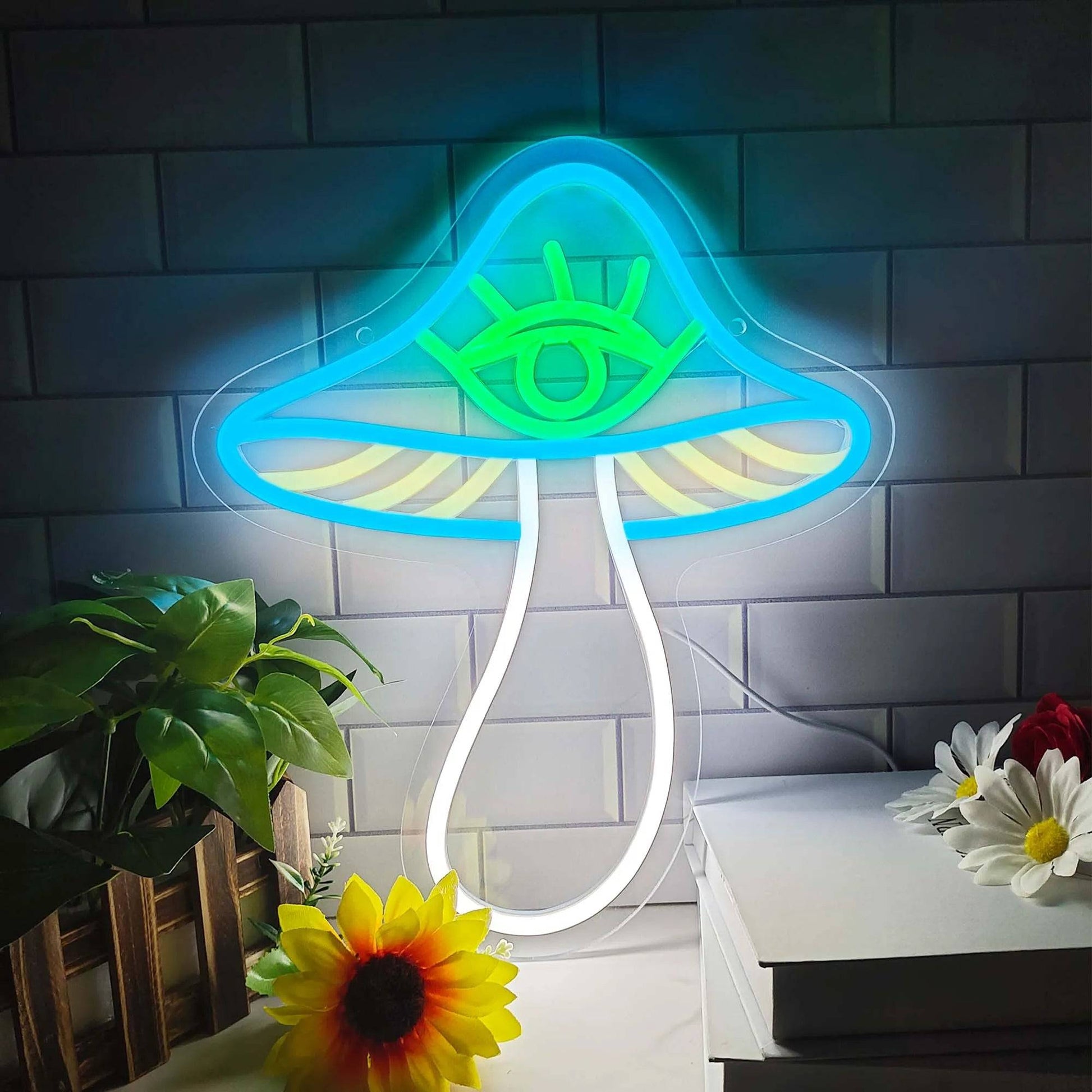 Spiritual shroom neon sign