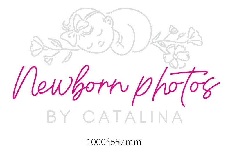 Newborn Photos By Catalina Custom Neon Sign