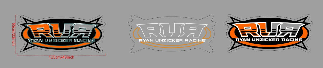 Ryan Unzicker Racing Custom UV Printed Logo