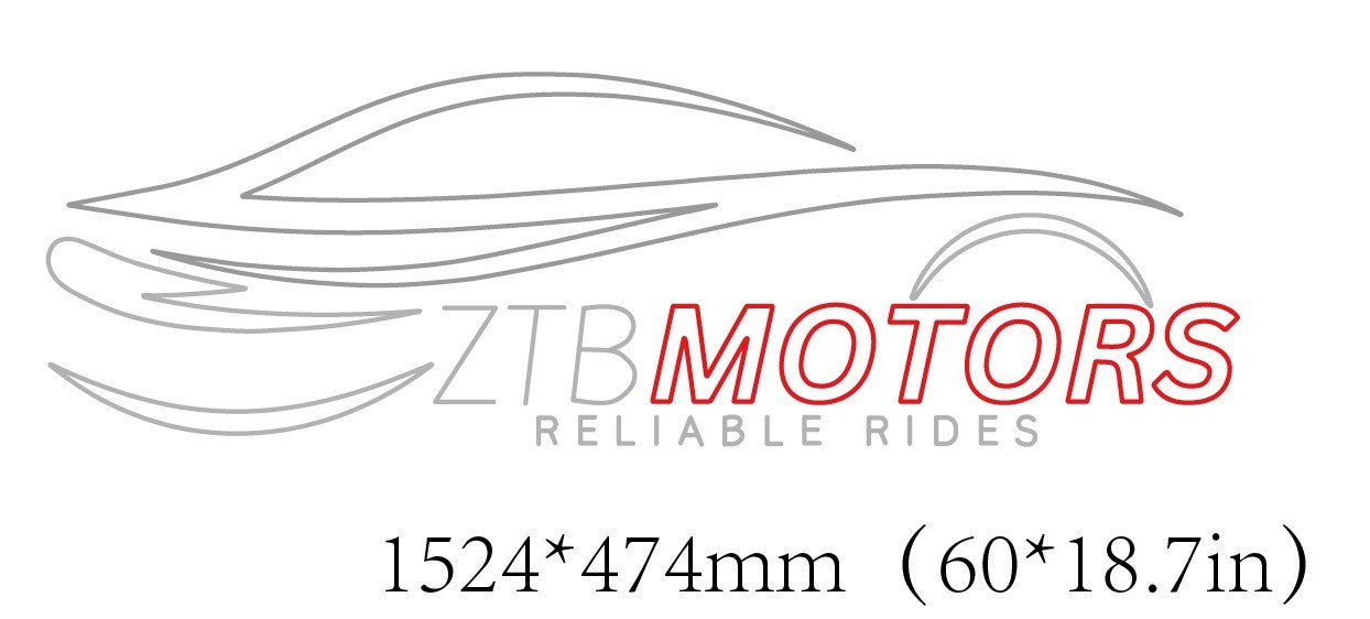 ZTB Motors Reliable Rides Custom Outdoor Neon Sign