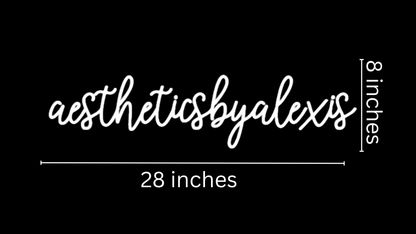 aestheticsbyalexis Custom Neon Sign