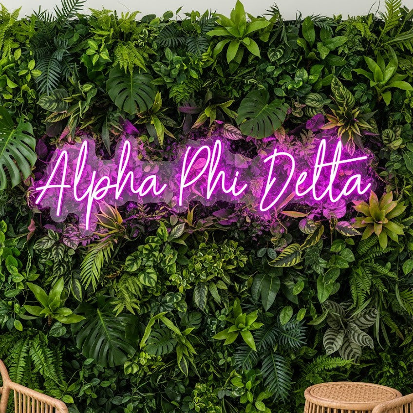 Alpha Phi Delta Custom Neon Sign