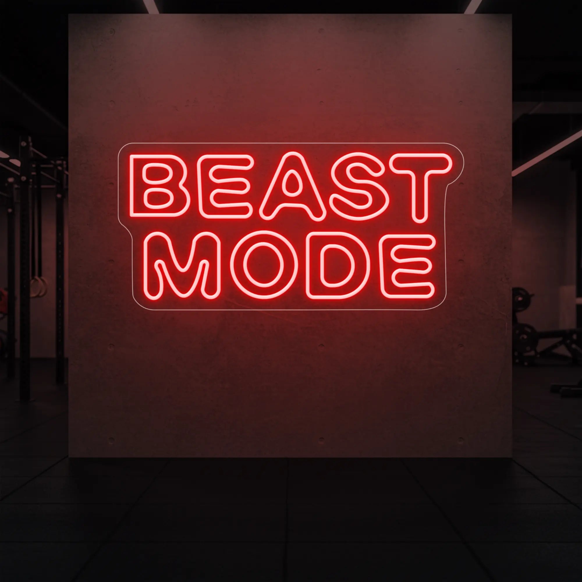 BEAST MODE Neon Sign | Custom LED Gym Sign – Light Your Way