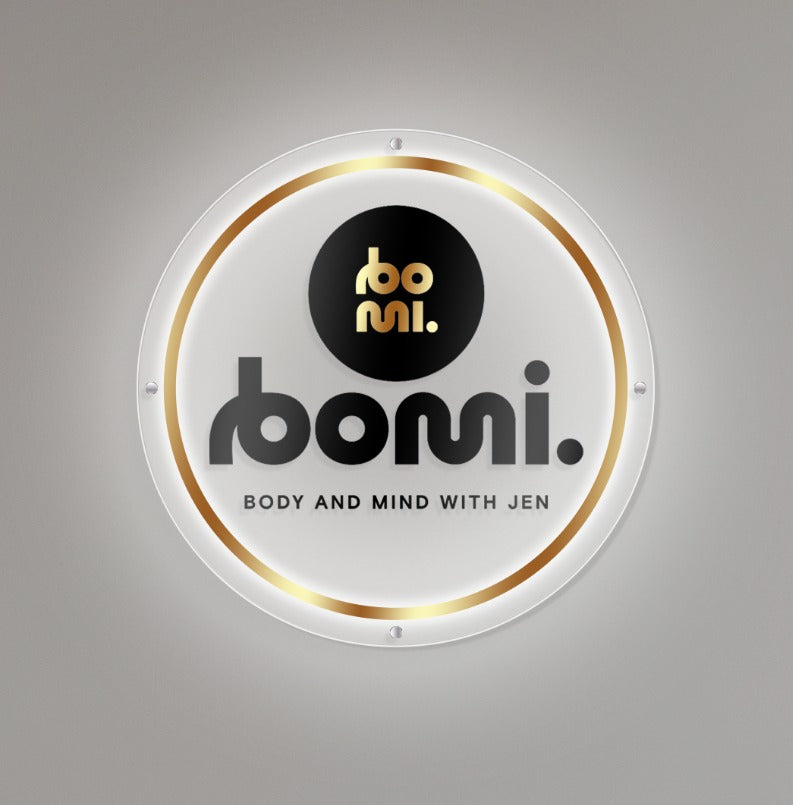 Body And Mind With Jen Custom Custom Acrylic Backlit Sign